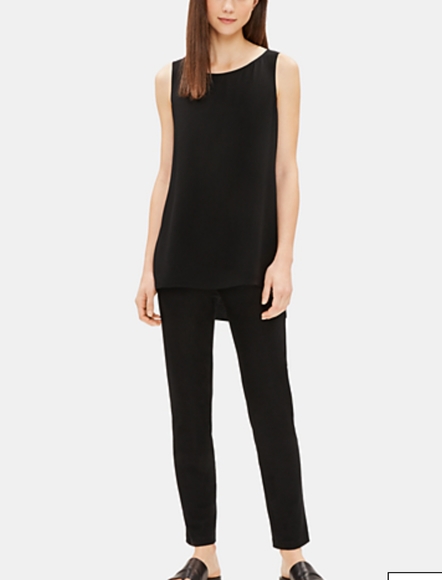 Eileen Fisher Pants - EILEEN FISHER Stretch-Crêpe Slim Ankle Pants